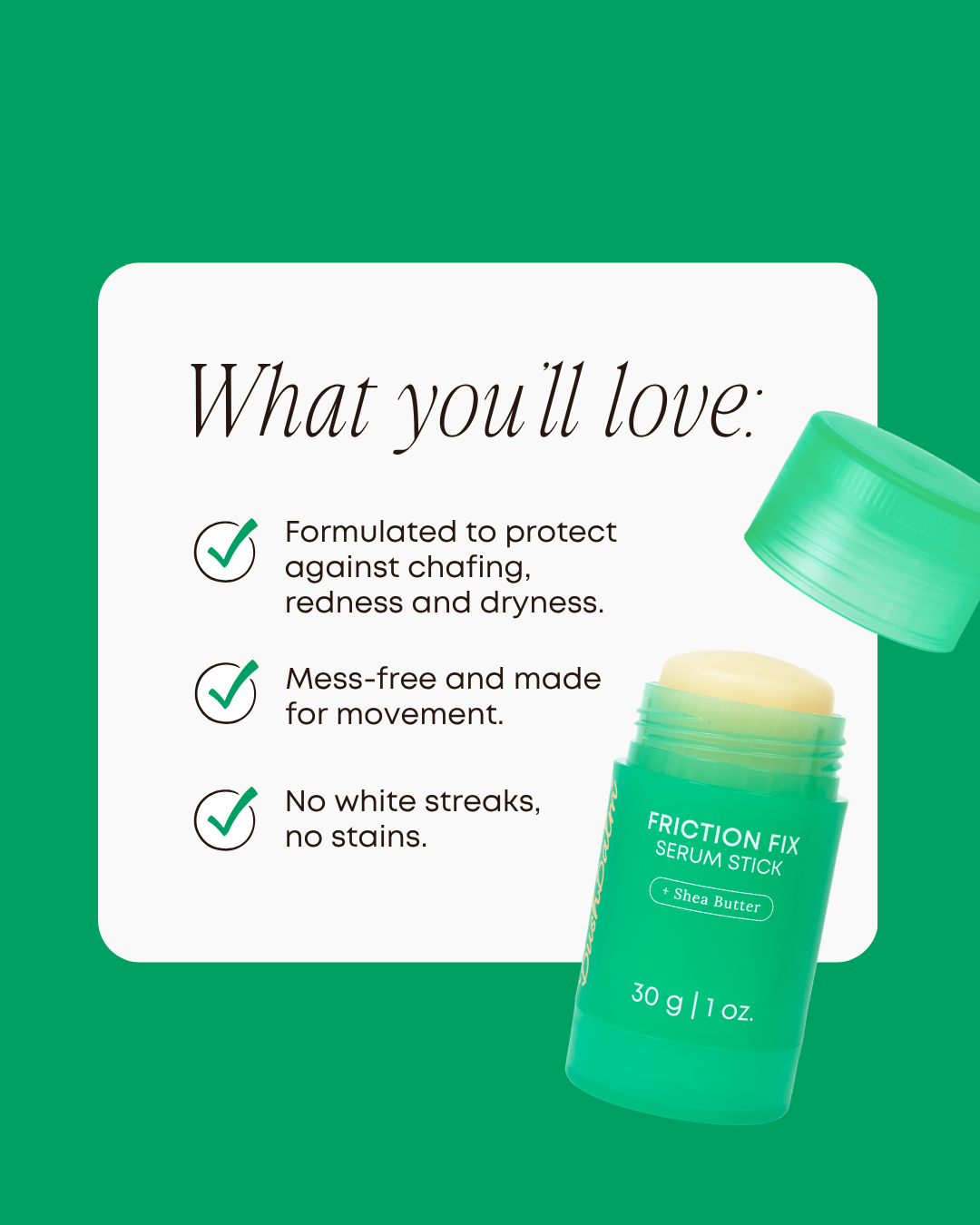 Bushbalm Friction Fix Serum Stick